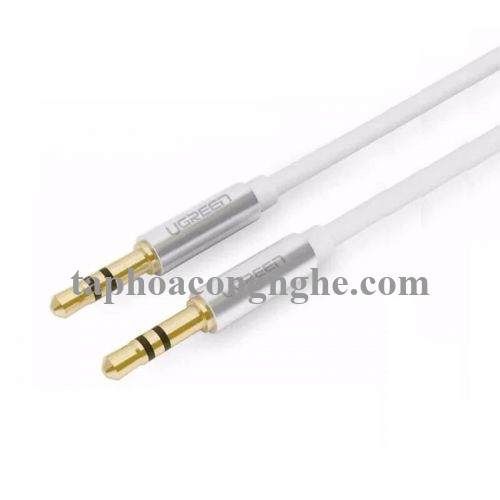 Ugreen 10754 3M màu Trắng Cáp âm thanh 2 đầu 3.5mm dương AV119 30010754